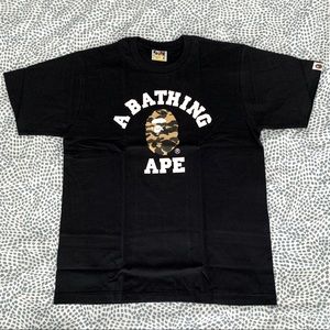 BAPE | College Tee Black